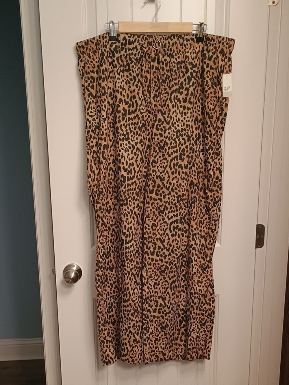 GAP Leopard Print Pants in Tan and Black
